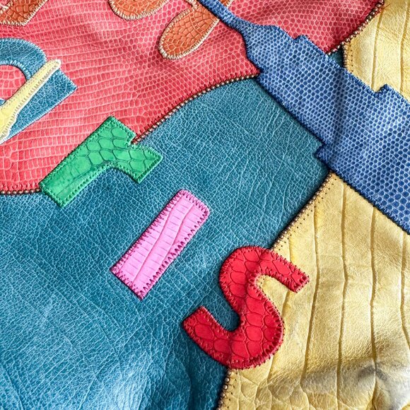 Sharif Multicolor Paris Patchwork Bag - Picture 15 of 16